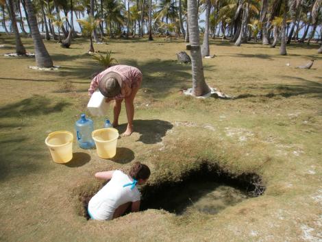 yoga und wasserinsel
